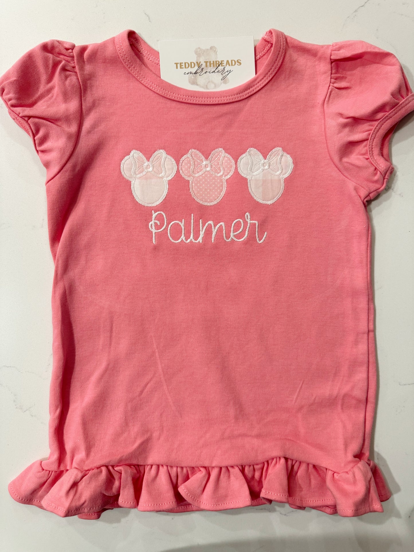 Girls Ruffle Short-Sleeve Tee