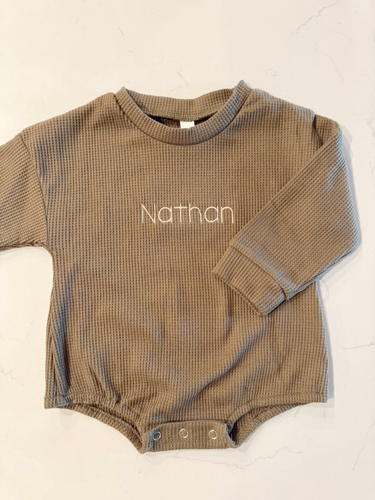 Waffle-Knit Baby Bubble