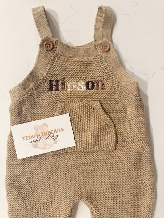 Baby Knit Overalls